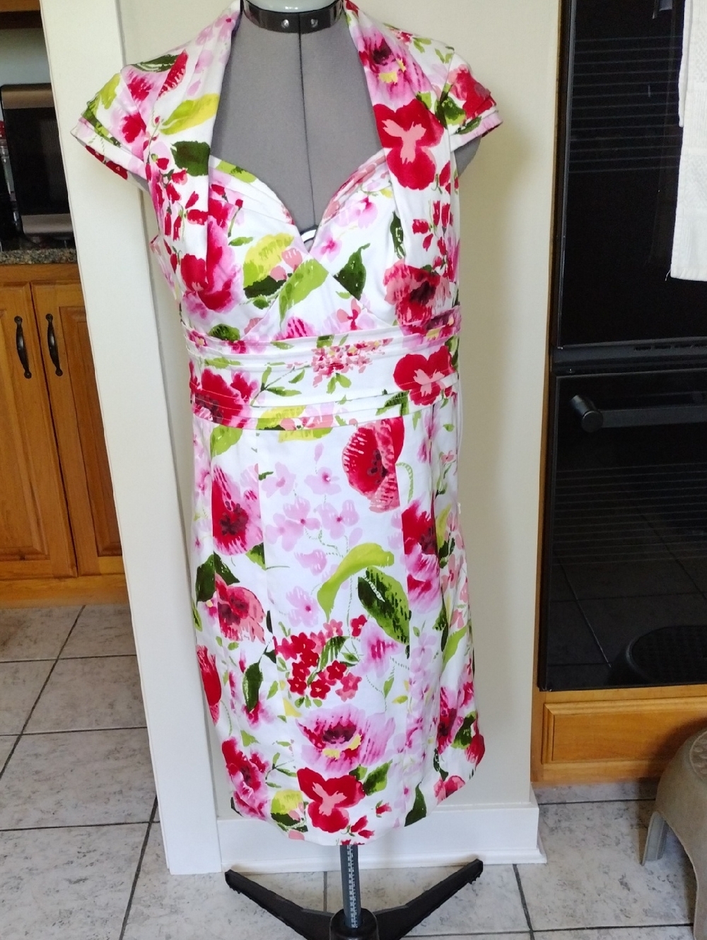 Etcetera Floral Print Dress Vintage Style